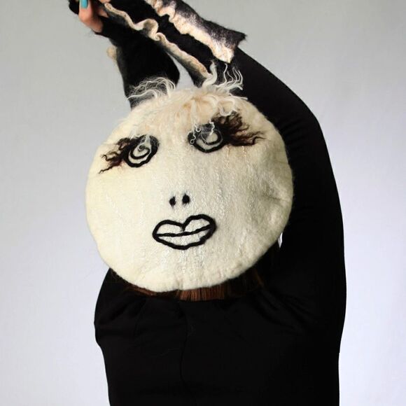 Felted beret hat - Picture 1 of 2